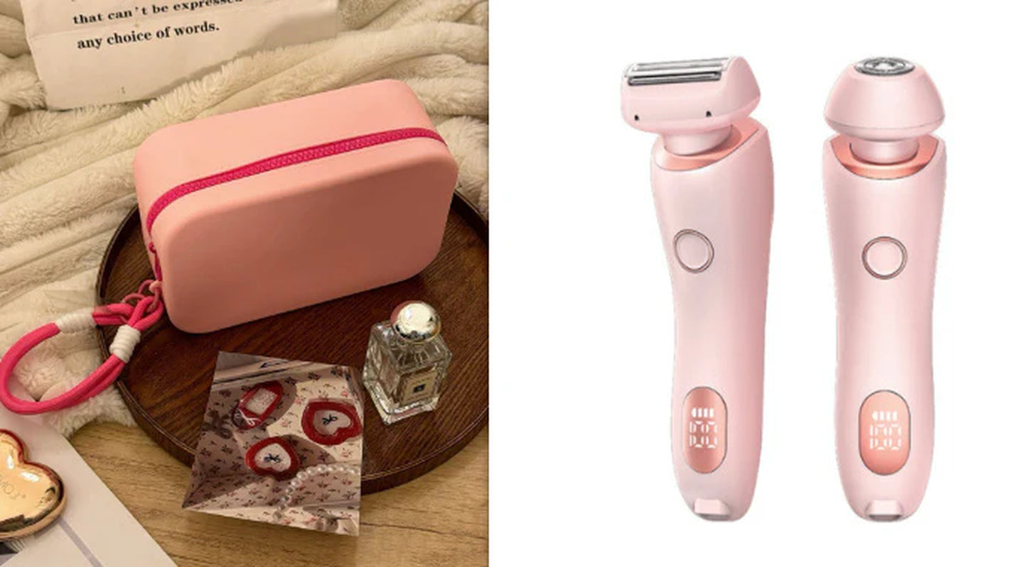 Say goodbye to unwanted hair! 🌟 Check out our 2-in-1 USB Rechargeable Hair Remover & Epilator for a smooth shave on your face, body, and bikini line! 💖✨