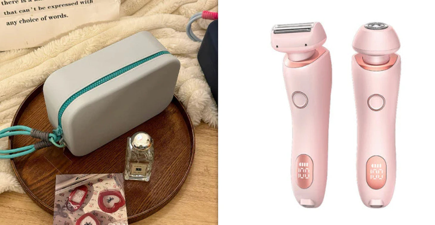 Say goodbye to unwanted hair! 🌟 Check out our 2-in-1 USB Rechargeable Hair Remover & Epilator for a smooth shave on your face, body, and bikini line! 💖✨