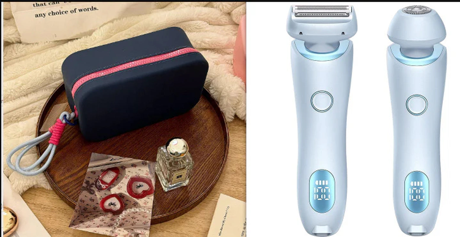 Say goodbye to unwanted hair! 🌟 Check out our 2-in-1 USB Rechargeable Hair Remover & Epilator for a smooth shave on your face, body, and bikini line! 💖✨