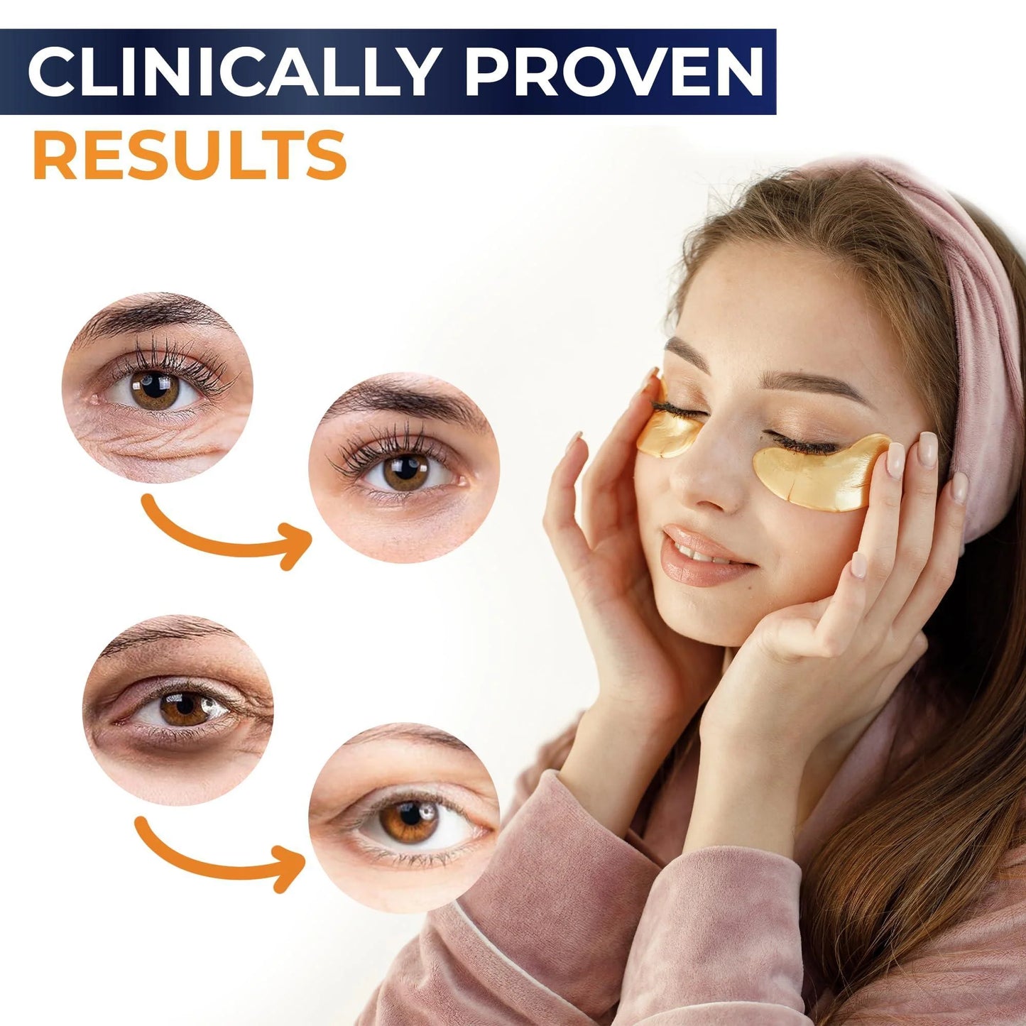 Say goodbye to puffy eyes and dark circles! 🌟✨ Grab your 30 pairs of anti-aging under eye patches now! #SkincareGoals #BrightEyes
