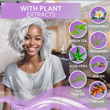 Purple Shampoo Toner for Blonde Hair for Color Treated Bleached Silver