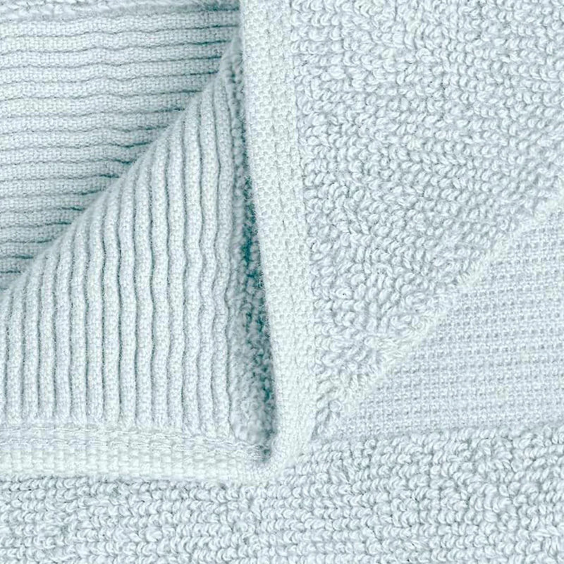 Resort Collection Soft Washcloth Face Body Towel Set 12 Pack 12X12 in Light Blue