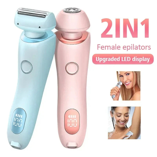 Say goodbye to unwanted hair! 🌟 Check out our 2-in-1 USB Rechargeable Hair Remover & Epilator for a smooth shave on your face, body, and bikini line! 💖✨