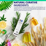 S6 Active Professional anti Dandruff Shampoo with Tea Tree Oil 1% Pyrithione Zinc and 5% Salicylic Acid Natural Itchy Scalp Treatment (6.76 Fl Oz) for Men and Women