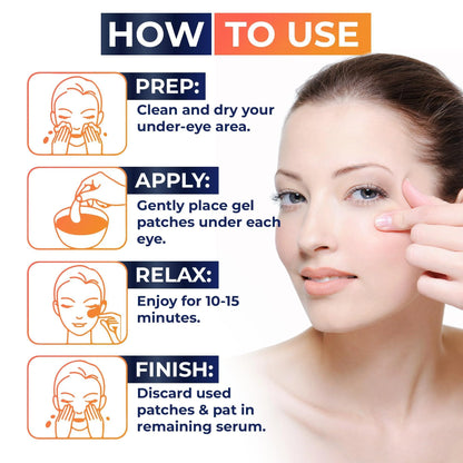 Say goodbye to puffy eyes and dark circles! 🌟✨ Grab your 30 pairs of anti-aging under eye patches now! #SkincareGoals #BrightEyes