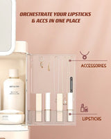 All-In-One Organizer with Led Mirror for Makeup Skincare & Accessories