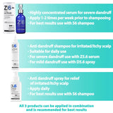 S6 Active Professional anti Dandruff Shampoo with Tea Tree Oil 1% Pyrithione Zinc and 5% Salicylic Acid Natural Itchy Scalp Treatment (6.76 Fl Oz) for Men and Women