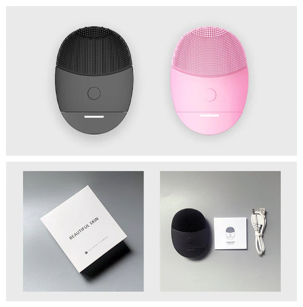 Electric Silicone Face Wash Brush Skin Cleansing Tool