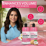 Rice Water Shampoo and Conditioner Set Sulfate Free for Thin and Fine Hair