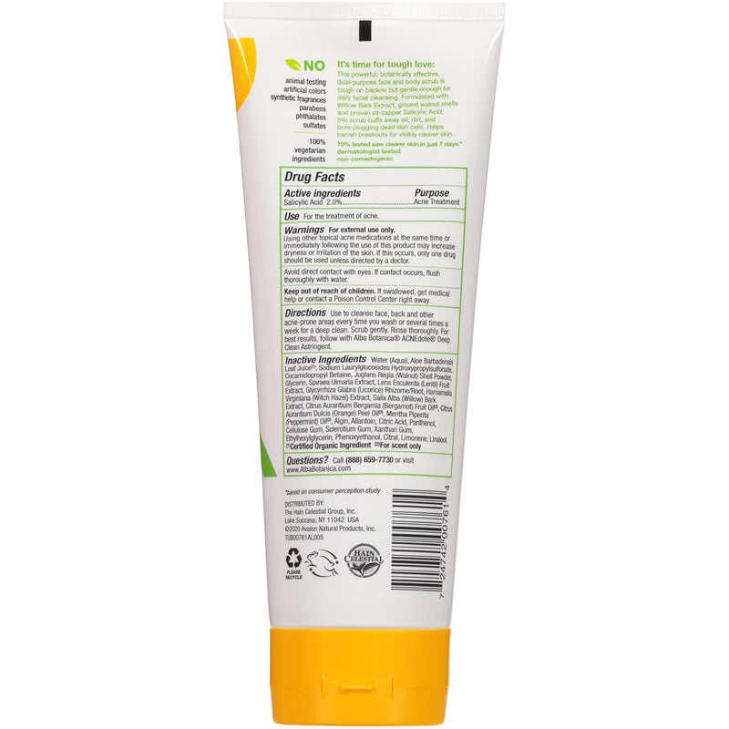 Alba Botanica Acnedote Maximum Strength Deep Pore Wash, 6 Oz (Packaging May Vary)